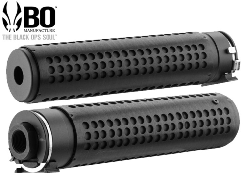 Silencieux aluminium KAC QD avec cache flamme en acier 14mm CCW
