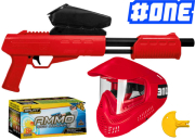 Package Field Blaster red + 500 billes
