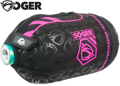 Housse de bouteille 1.1l Soger Protek black / pink