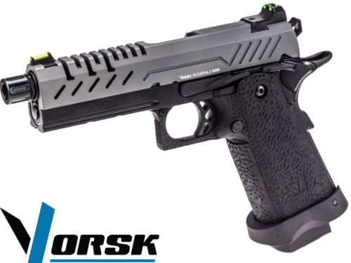 Réplique Airsoft Vorsk Hi Capa 4.3 black grey gaz GBB