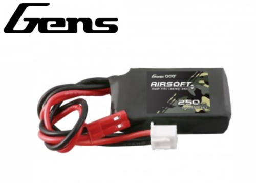 Batterie LIPO Gens 1 stick 7.4V 250mAh JST 35C 