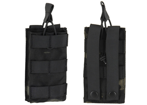 Modular open top single mag pouch multicam black