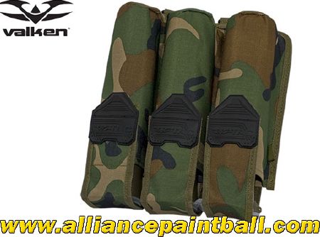 Valken 3 pods pouch Woodland